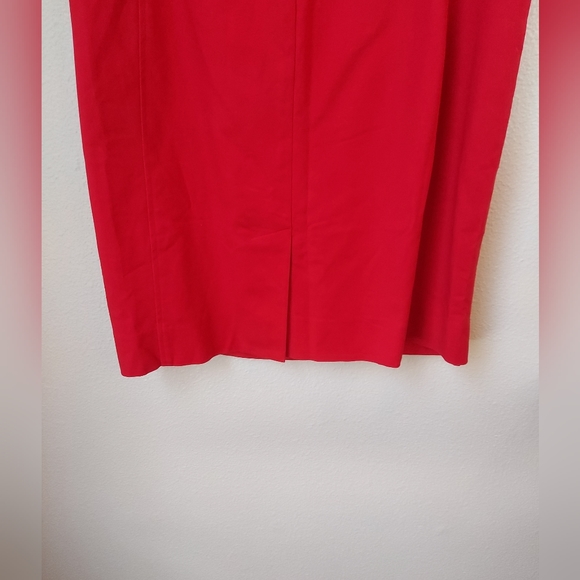 Lauren Ralph Lauren Red with Blue Color Block Pencil Dress Size 4 - Picture 9 of 9